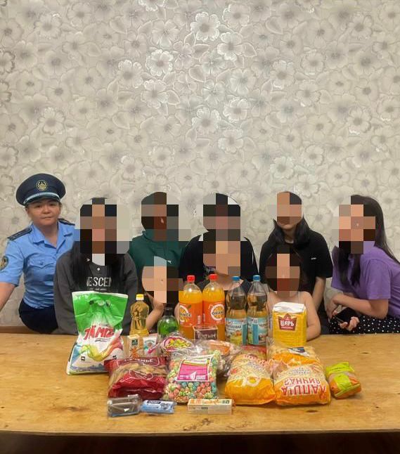 Сотталғандарға азық-түлік және басқа да тұрмыстық заттармен көмек көрсетілді