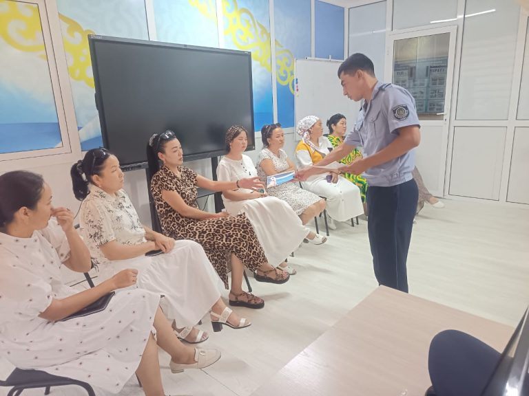 В Туркестанской области прошла акция против бытового насилия