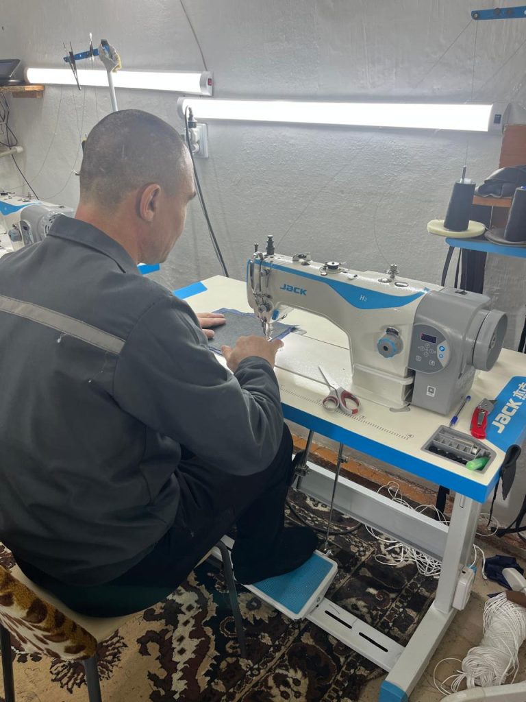 В РГУ Учреждение 41 полной безопасности г. Аркалыка запущен швейный индивидуальный предприниматель «Керуен»