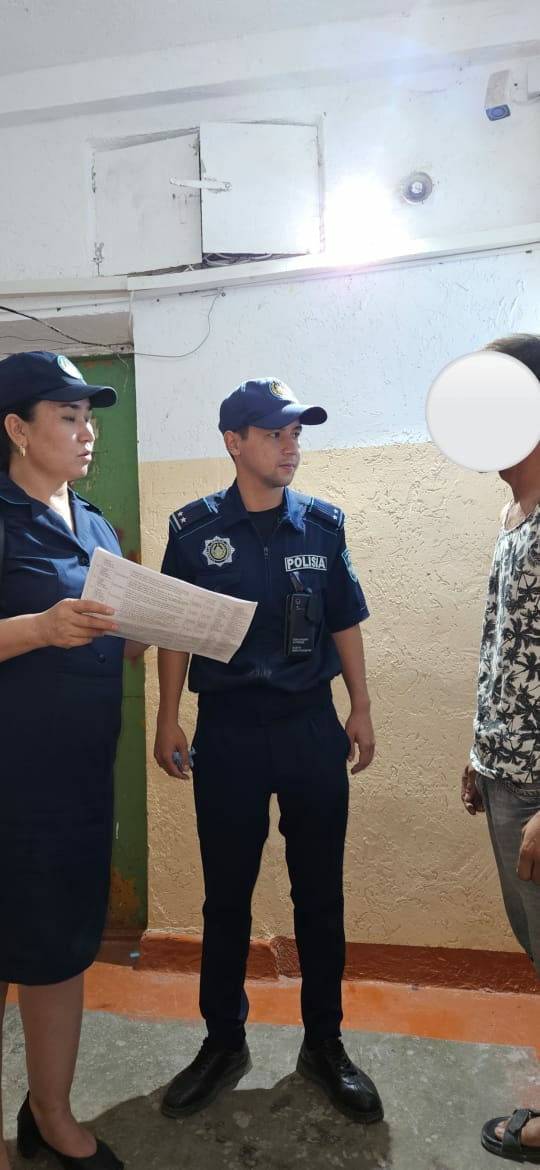 Кентауда бір сотталғанға ескерту берілді