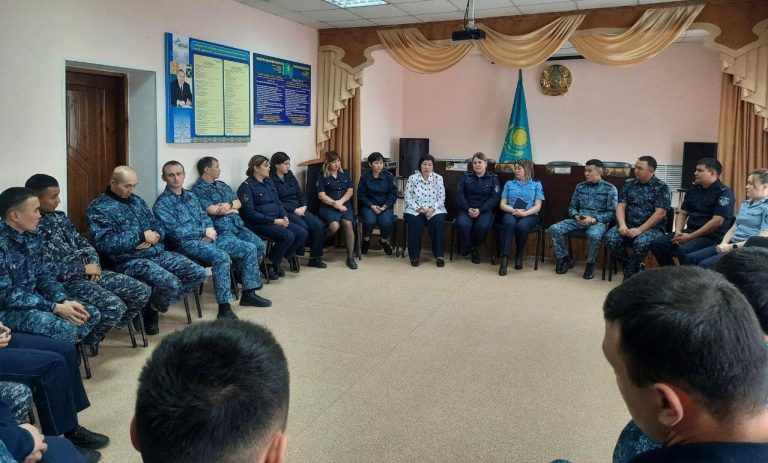 Жеке құраммен агрессивті мінез-құлықтың алдын алу бойынша сабақтар өткізілді