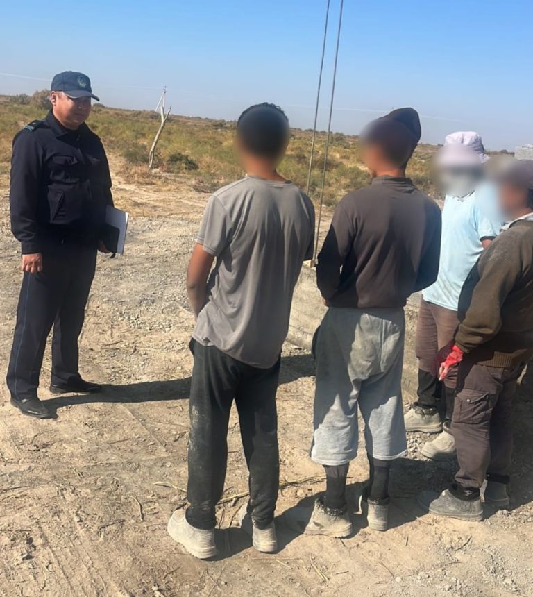 Түркістан облысында полицейлер бір тәулік ішінде көші-қон заңнамасын бұзған 280 адамды анықтады