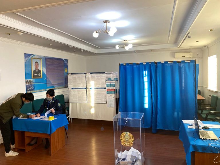 №75 мекемесінде арнайы контингент арасында дауыс беру  іс шарасы өткізілді