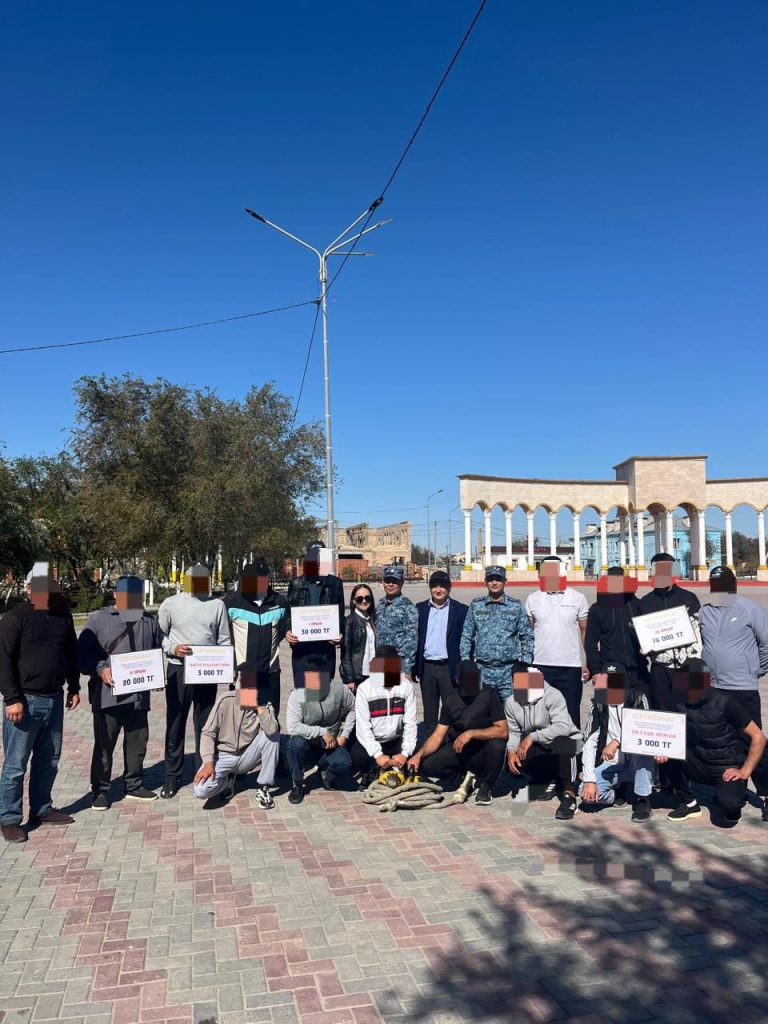 Пробация есебіндегі азаматтар садақ атудан сынға түсті