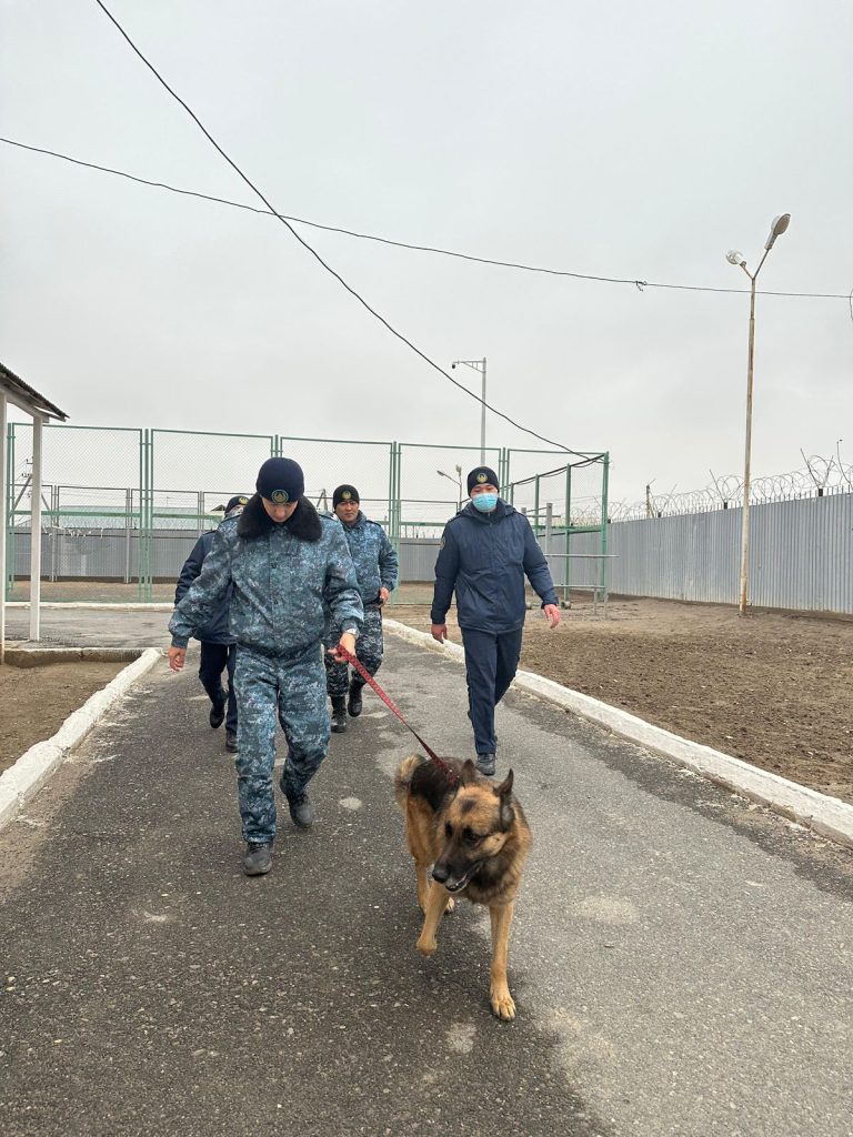 ҚАЖ мекемесінде тыйым салынған заттардың енуінің алдын алу бойынша профилактикалық шаралар өткізілді