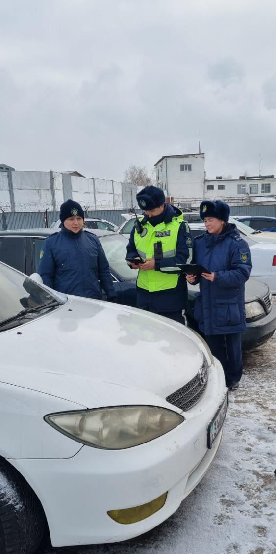 Астана қаласы бойынша ҚАЖ Департаментінің N°3 мекемесінің қызметкерлерінің жеке автокөліктері тексерілді