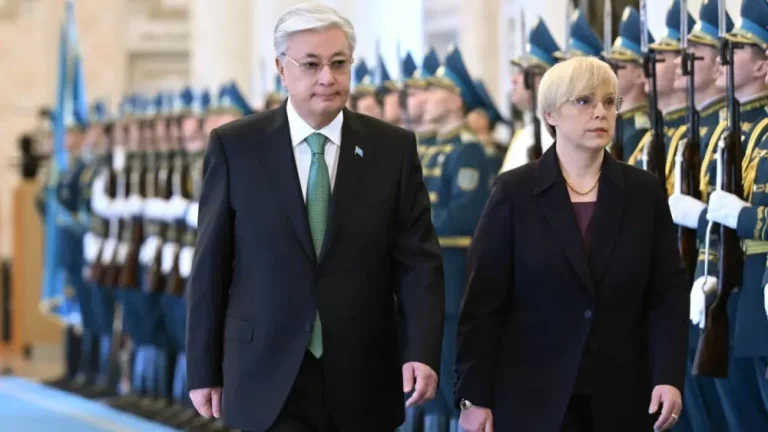 Қасым-Жомарт Тоқаев Ақордада Словения президентін қарсы алды
