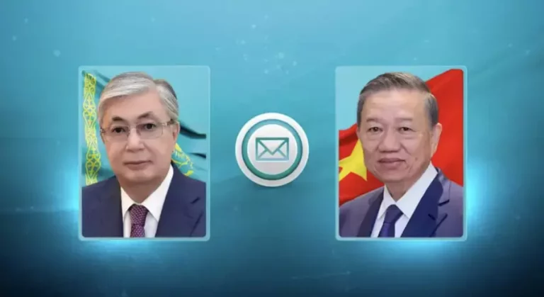 Мемлекет басшысы Вьетнам Коммунистік партиясының бас хатшысына көңіл айтты