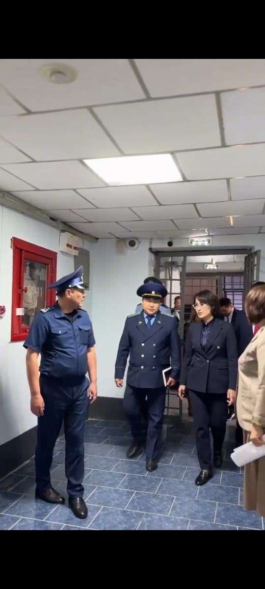 Следственный изолятор г.Кокшетау посетила министр здравоохранения РК