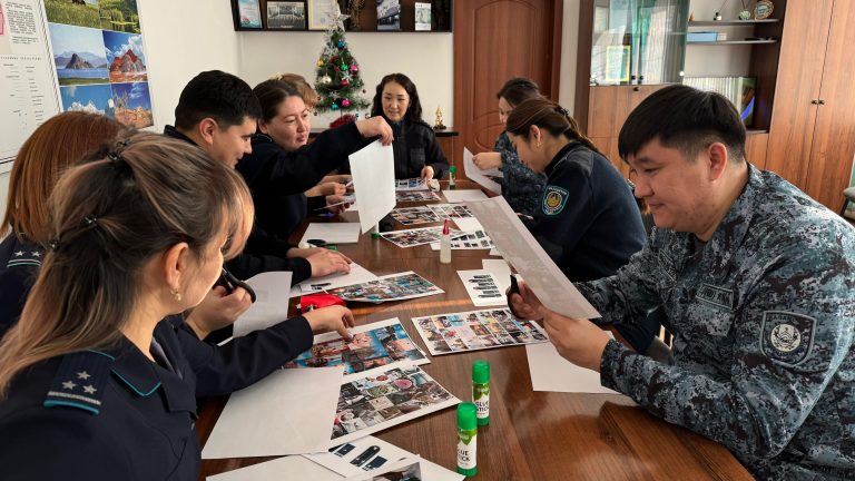 В учреждении УИС по области Абай подведены итоги года в рамках психологического тренинга