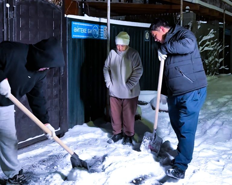 Молодые алматинцы организовали помощь одиноким пенсионерам