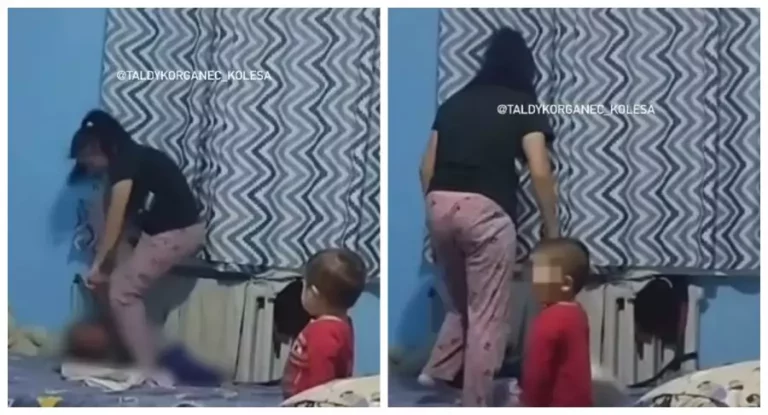 Жаркентте кішкентай баласын аяусыз ұрып-соққан ана қамалды