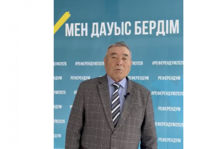 Ардагерлер кеңесінің төрағасы алғашқылардың бірі болып дауыс берді