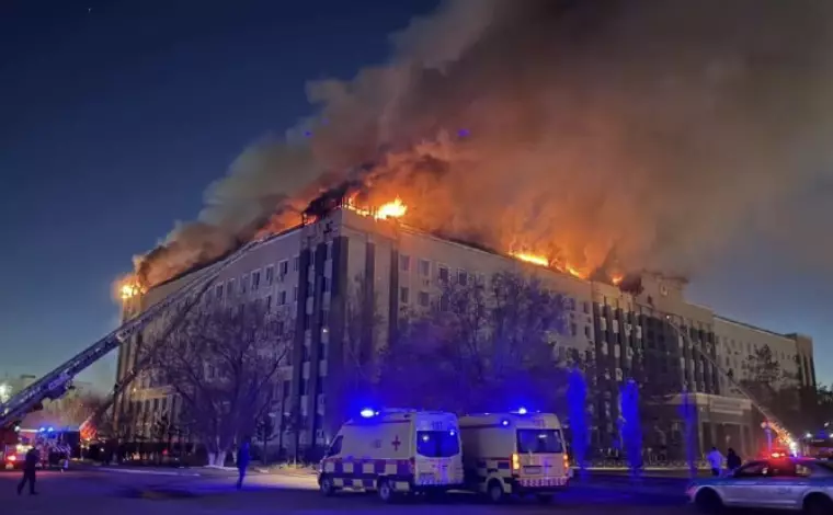 Ақтөбе облысының әкімі әкімдік ғимаратындағы өртке байланысты мәлімдеме жасады
