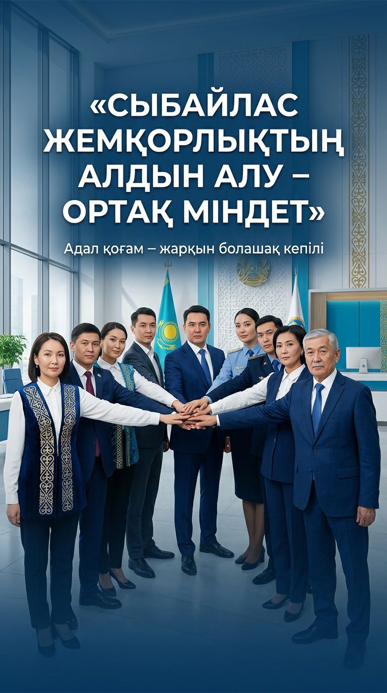 СЫБАЙЛАС ЖЕМҚОРЛЫҚТЫҢ АЛДЫН АЛУ – ОРТАҚ МІНДЕТ