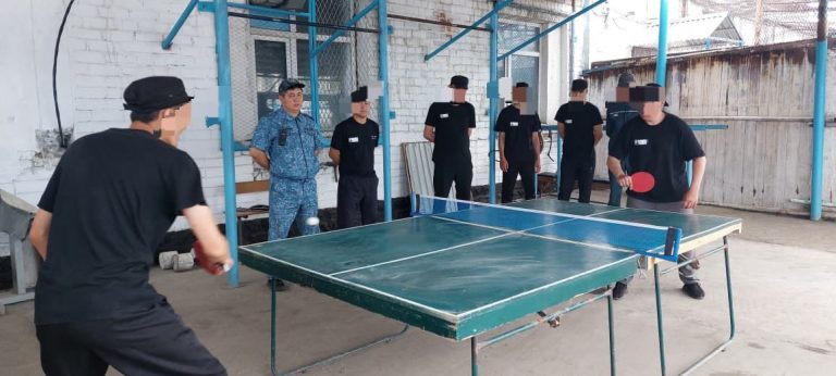 Абай облысындағы қауіпсіздігі барынша жоғары мекемеде үстел теннисінен турнир өтті